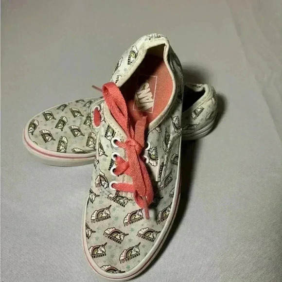 Girls size 2.5 unicorn vans shoes, #G273 - Picture 3 of 8